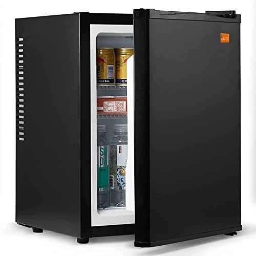 ANJI DEPOT Mini Wine/Drink/Beverage Cooler/Fridge, Built-In Thermostat, LED Light, Energy Class (40L)