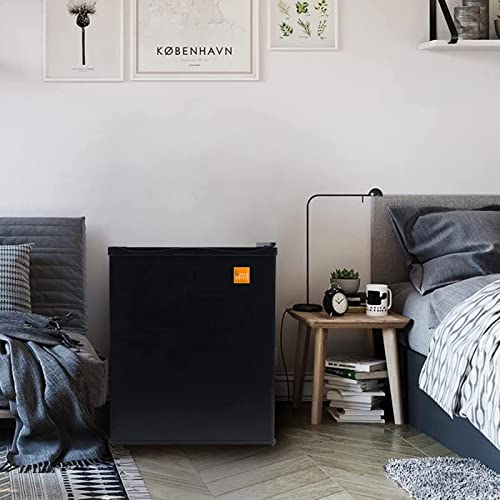 ANJI DEPOT Mini Wine/Drink/Beverage Cooler/Fridge, Built-In Thermostat, LED Light, Energy Class (40L)