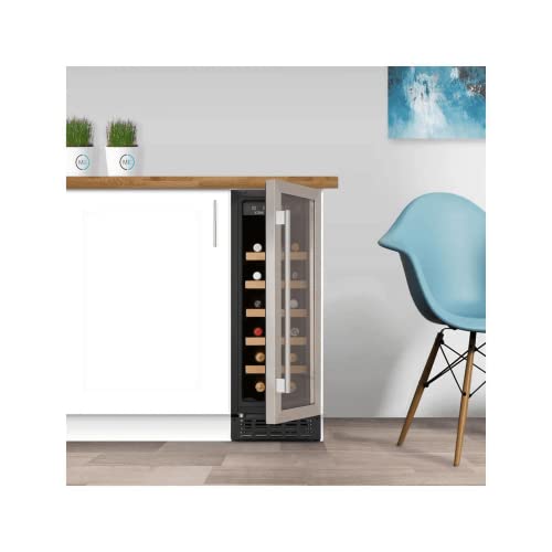 CDA 20 Bottle Capacity Single Zone Freestanding Under Counter Wine Cooler - Stainless Steel