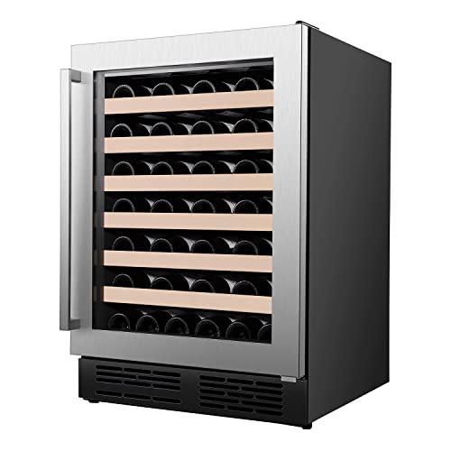 Hisense RW18W4NSWGF Wine cooler 54 Bottles ‎153 Litres Freestanding Wine fridge with Anti-UV Low E Glass Door and LED Display