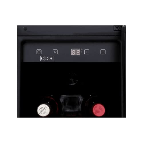 CDA 20 Bottle Capacity Single Zone Freestanding Under Counter Wine Cooler - Stainless Steel