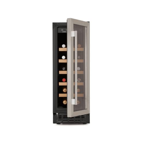 CDA 20 Bottle Capacity Single Zone Freestanding Under Counter Wine Cooler - Stainless Steel