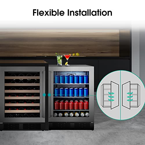 Hisense RW18W4NSWGF Wine cooler 54 Bottles ‎153 Litres Freestanding Wine fridge with Anti-UV Low E Glass Door and LED Display