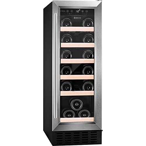 CDA 30cm Freestanding Under Counter Wine Cooler - Stainless Steel
