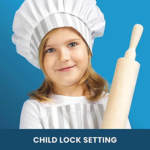 VYTRONIX VY-C900M 900W Digital Microwave Oven | Freestanding Microwave with 5 Power Levels, Clock & Timer Function | Silver Microwave with Mirrored Front, 25 Litre Capacity