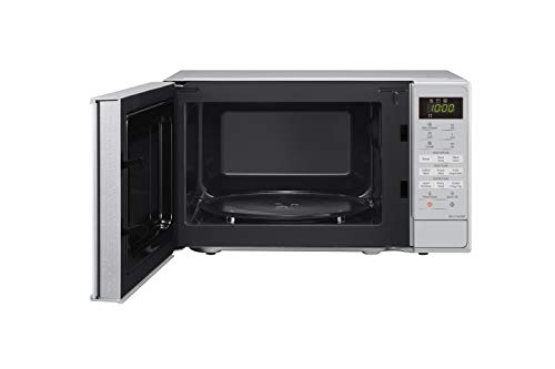 Panasonic NN-K18JMMBPQ Microwave Oven with Grill and Turntable, 800w, 1000w Grill, 5 Power Setting, 9 Auto Programmes, 20 Litres, Auto Defrost, Silver