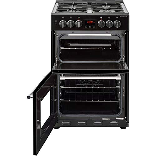 Belling Farmhouse 60DF Dual Fuel Range Cooker, Black, 60cm