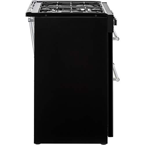 Belling Farmhouse 60DF Dual Fuel Range Cooker, Black, 60cm