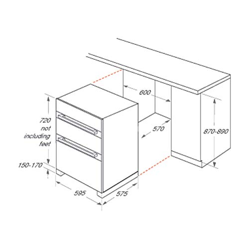 Hotpoint DU2540BL B Rated Built-Under Electric Double Oven - Black