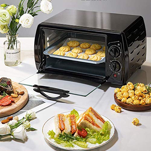 Electric Mini Oven，Household 10 Liter Baking Oven With Multiple Cooking Functions Grill Adjustable Temperature Control Timer Useful
