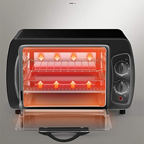 Electric Mini Oven，Household 10 Liter Baking Oven With Multiple Cooking Functions Grill Adjustable Temperature Control Timer Useful