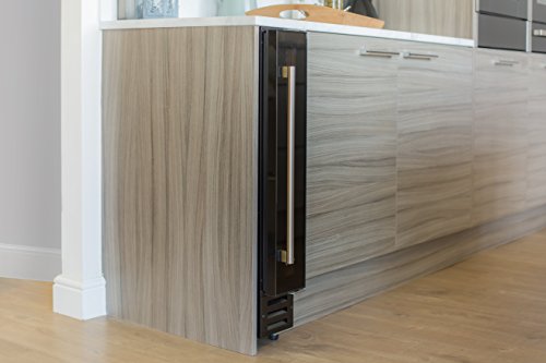 Russell Hobbs RHBI7WC1 7 Freestanding or Integrated Wine/Drinks Cooler, 7 bottle capacity, Black Glass