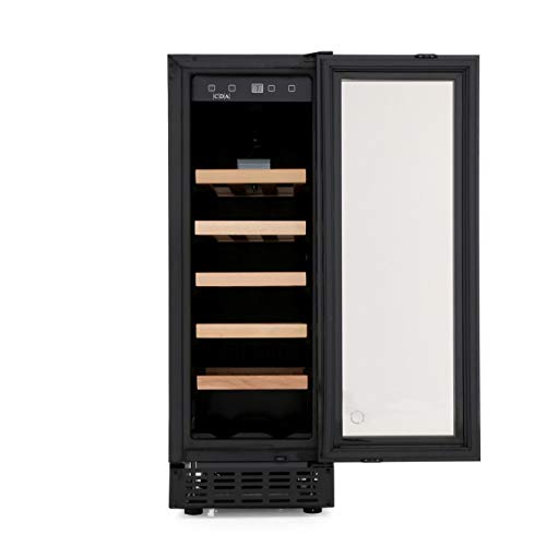 CDA 20 Bottle Freestanding Single Zone Wine Cooler - Black