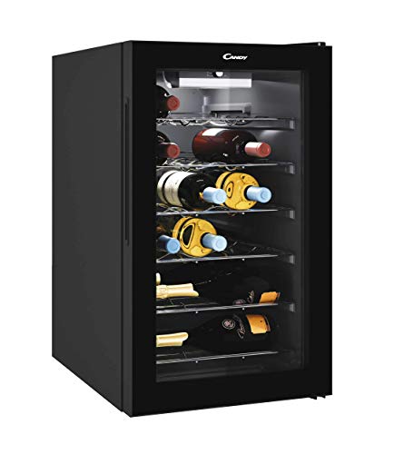 CANDY CWC021MKN Freestanding Wine Cooler, Single Zone Temperature, 85 liters, Black, Noise level: decibels 39