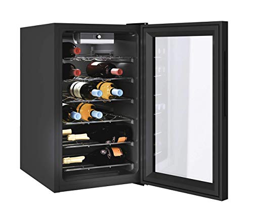 CANDY CWC021MKN Freestanding Wine Cooler, Single Zone Temperature, 85 liters, Black, Noise level: decibels 39