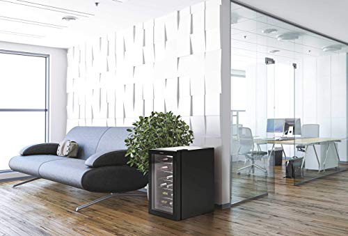 CANDY CWC021MKN Freestanding Wine Cooler, Single Zone Temperature, 85 liters, Black, Noise level: decibels 39