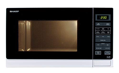 Sharp R372WM Solo Touch Control Microwave, 25 Litre capacity, 900W, White