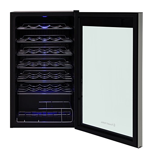 Russell Hobbs RH34WC1 Freestanding Wine Cooler, 93 liters, Stainless Steel, Noise level: decibels 39