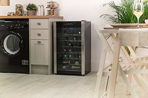 Russell Hobbs RH34WC1 Freestanding Wine Cooler, 93 liters, Stainless Steel, Noise level: decibels 39