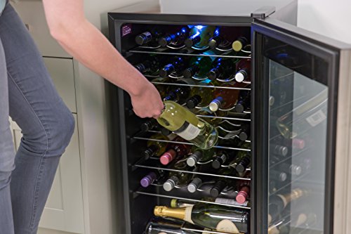 Russell Hobbs RH34WC1 Freestanding Wine Cooler, 93 liters, Stainless Steel, Noise level: decibels 39