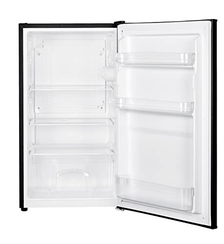 Cookology UCFR110BK Freestanding Undercounter Larder Fridge, 121 Litre with Adjustable Temperature Control and Legs, LED Light and Reversible Door - In Black