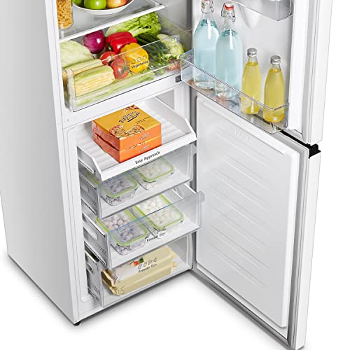 Hisense RB327N4WW1 55cm Freestanding 50/50 Fridge Freezer - 251 litre capacity - Total No Frost - Non-plumbed Water Dispenser - White - F Rated