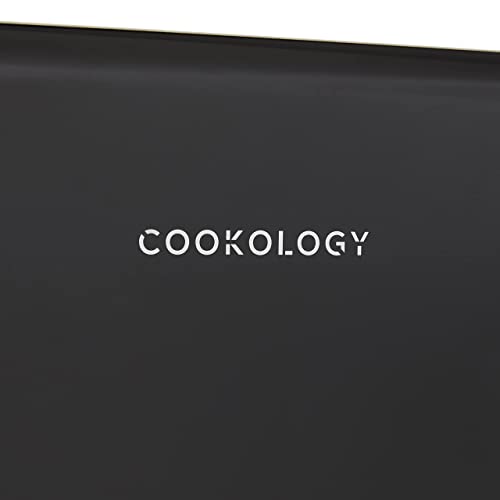 Cookology Retro Undercounter Freestanding Fridge 93 Litre Capacity, Features an Adjustable Temperature Control and Legs, Self Closing Door and Chiller Box - In Black