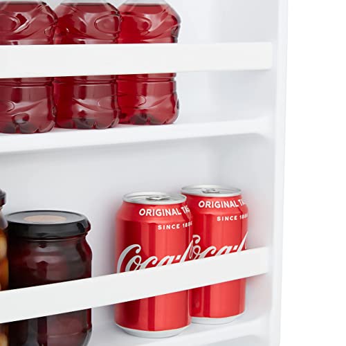 Cookology Retro Undercounter Freestanding Fridge 93 Litre Capacity, Features an Adjustable Temperature Control and Legs, Self Closing Door and Chiller Box - In Black