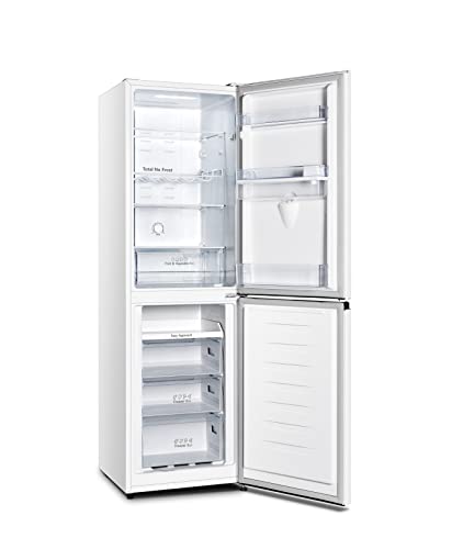 Hisense RB327N4WW1 55cm Freestanding 50/50 Fridge Freezer - 251 litre capacity - Total No Frost - Non-plumbed Water Dispenser - White - F Rated