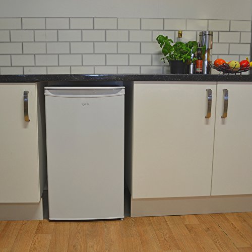 Igenix IG3920 Freestanding Under Counter Fridge and Chill Compartment, 2 Glass Shelves and Salad Drawer, One Bottle Shelf and Egg Rack, 48 cm Wide, White