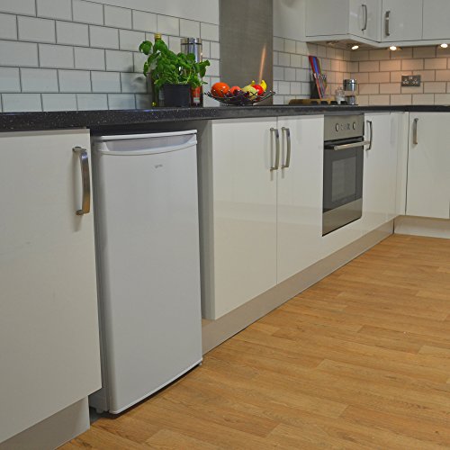 Igenix IG3920 Freestanding Under Counter Fridge and Chill Compartment, 2 Glass Shelves and Salad Drawer, One Bottle Shelf and Egg Rack, 48 cm Wide, White