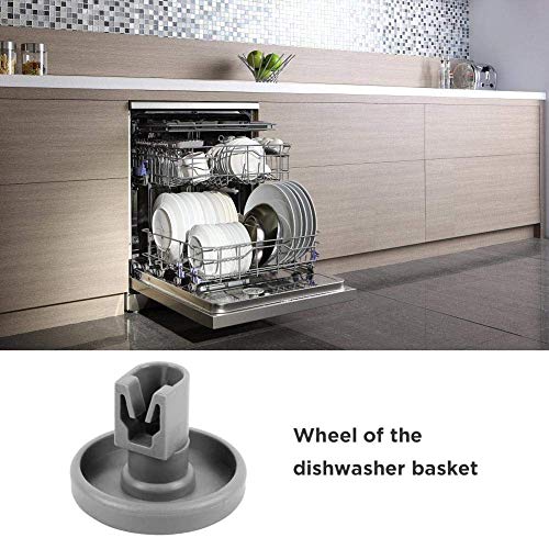 Poweka 50286965004 Dishwasher Lower Rack Wheel for Universal Dishwasher Replacement (for compatible with Electrolux, Zanussi, AEG, Favorit, Juno, Privileg, Fortschritt Quelle)