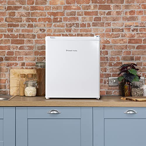 Russell Hobbs, RHTTLDR2 Table Top Larder Fridge, Mini Fridge 40L Capacity, Quiet Running 39DB, Reversible Door, 0 to 8 Degrees Manual Temperature Control, White