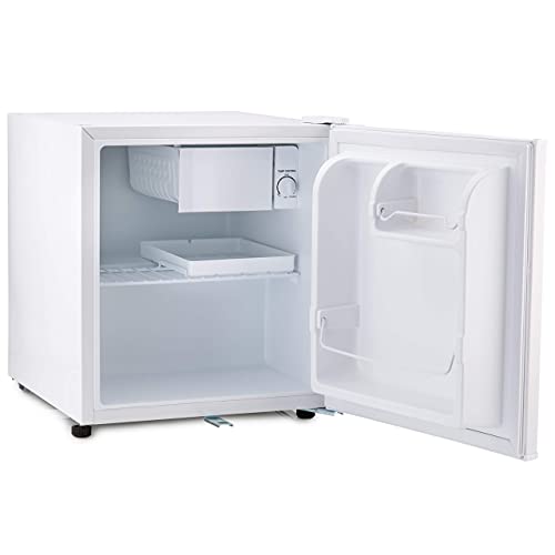 Subcold Eco50 Mini Fridge White | Table-Top Model | Counter-Top Fridge | Solid Door with Chiller Box | Lock & Key | Energy Efficient (50L, White)