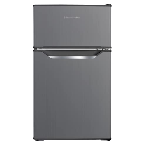 Russell Hobbs RH48UCFF2SS Freestanding Undercounter Fridge Freezer, LED light, 85 litres, Stainless Steel, Noise level: decibels 40