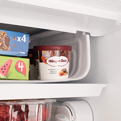 Subcold Eco100 LED Under-Counter White Fridge | Freestanding Refrigerator | Solid Door with Chiller Box | LED Light + Lock & Key | Energy Efficient (100L, White)