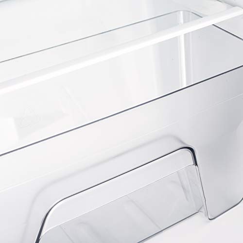 Subcold Eco100 LED Under-Counter White Fridge | Freestanding Refrigerator | Solid Door with Chiller Box | LED Light + Lock & Key | Energy Efficient (100L, White)