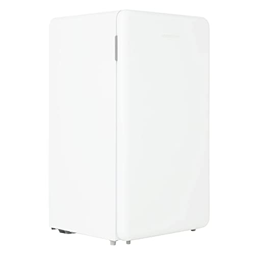 Cookology Retro Undercounter Freestanding Fridge 93 Litre Capacity, Features an Adjustable Temperature Control and Legs, Self Closing Door and Chiller Box - In White