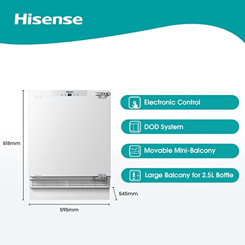 Hisense RUL178D4AW1 Built in Larder fridge, 138L Capacity White