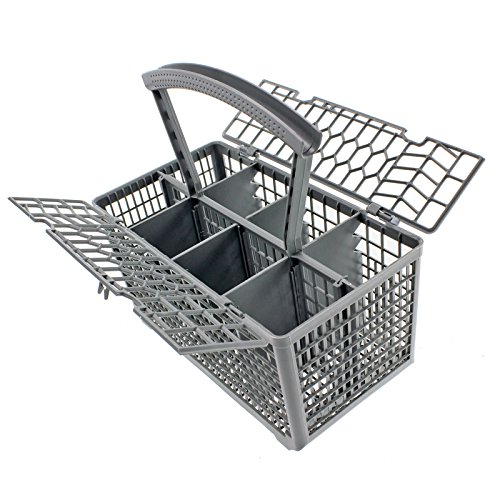 Spares2go Cutlery Basket Cage & Lid for Zanussi Dishwasher (Removable Handle, 235 x 242 x 130)