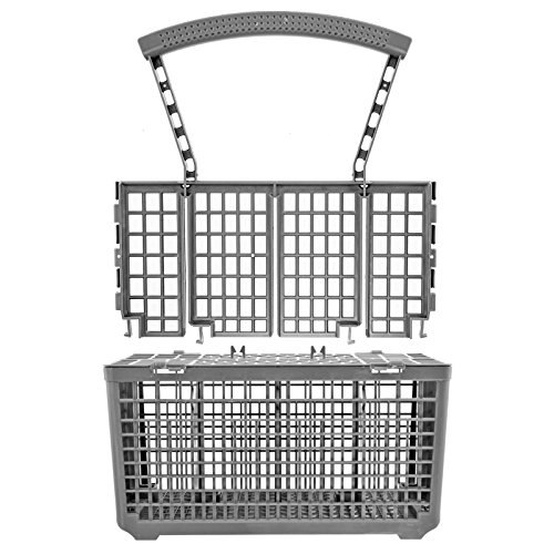 Spares2go Cutlery Basket Cage & Lid for Zanussi Dishwasher (Removable Handle, 235 x 242 x 130)