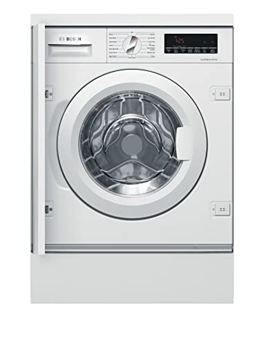 Bosch WIW28502GB Built in Washing Machine with 8kg Capacity, 5 Year Warranty (T&Cs apply), SpeedPerfect, ActiveWater Plus, EcoSilence Drive, 1400rpm, White, Serie 8