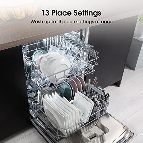 Hisense HS622E90BUK Freestanding Standard Dishwasher 85cm High - E Rated, Black, 24 x 23 x 33 inches (L x W x H) [Energy Class E]