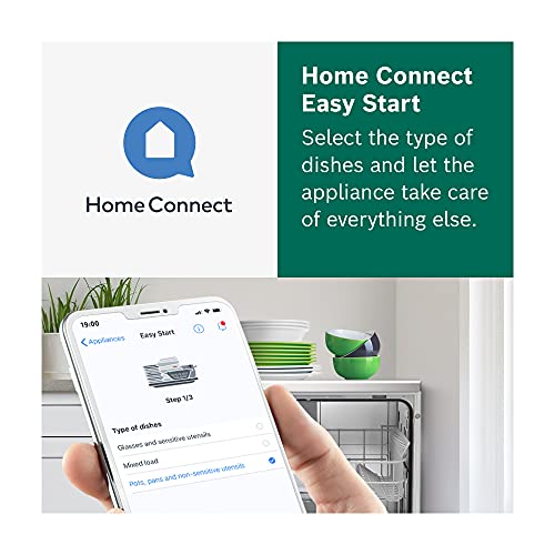 Bosch Home and Kitchen Appliances SMS2ITI41G Dishwasher, 12 place settings, SpeedPerfect+, Extra Dry, WiFi Enabled with Home Connect app, Freestanding, Silver, 12 place settings