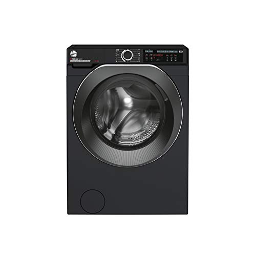 Hoover H-Wash 500 HW414AMBCB Freestanding Washing Machine, Large Capacity, A Rated, 14 kg, 1400 rpm, Black, Decibel rating: 53, EU Acoustic Class: A