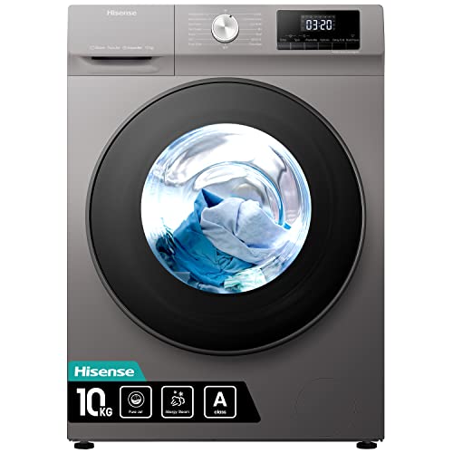 Hisense WFQA1014EVJMT 10kg Washing Machine with 1400 rpm - Titanium - A Rated