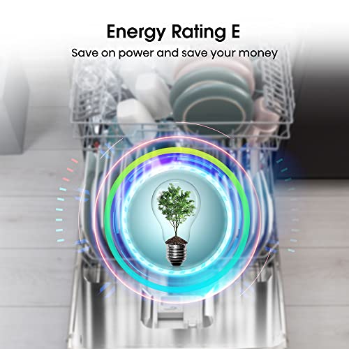 Hisense HS622E90WUK Freestanding Standard Dishwasher 85cm High - E Rated, White, 24 x 23 x 33 inches (L x W x H) [Energy Class E]