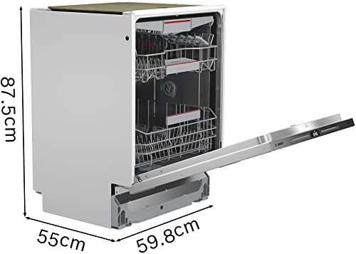 Bosch Series 6 SMV6ZCX01G Dishwasher with 14 place settings, PerfectDry, TimeLight, Wifi enabled via Home Connect, Integrated, 60 cm wide
