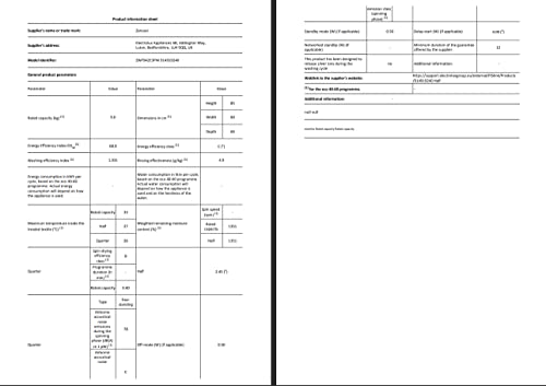 Zanussi ZWF942E3PW Washing Machine, 9kg load, 1400rpm Spin, AutoAdjust Function, Eco-Cycles Saves Energy, CleanBoost Steam Care, Quick Wash, White