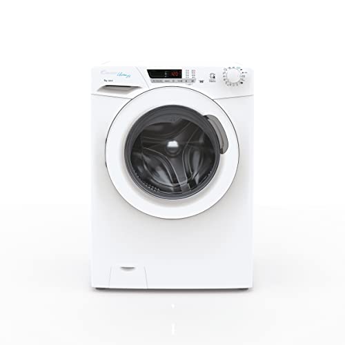Candy Ultra HCU1492DE Freestanding Washing Machine, 9kg Load, 1400 rpm, Android App Enabled, Eco Cycles, Water&Energy auto sensing, White